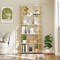 Modern 6-Tier Book Shelf Heavy-Duty Frame with Wall Anchor Kits